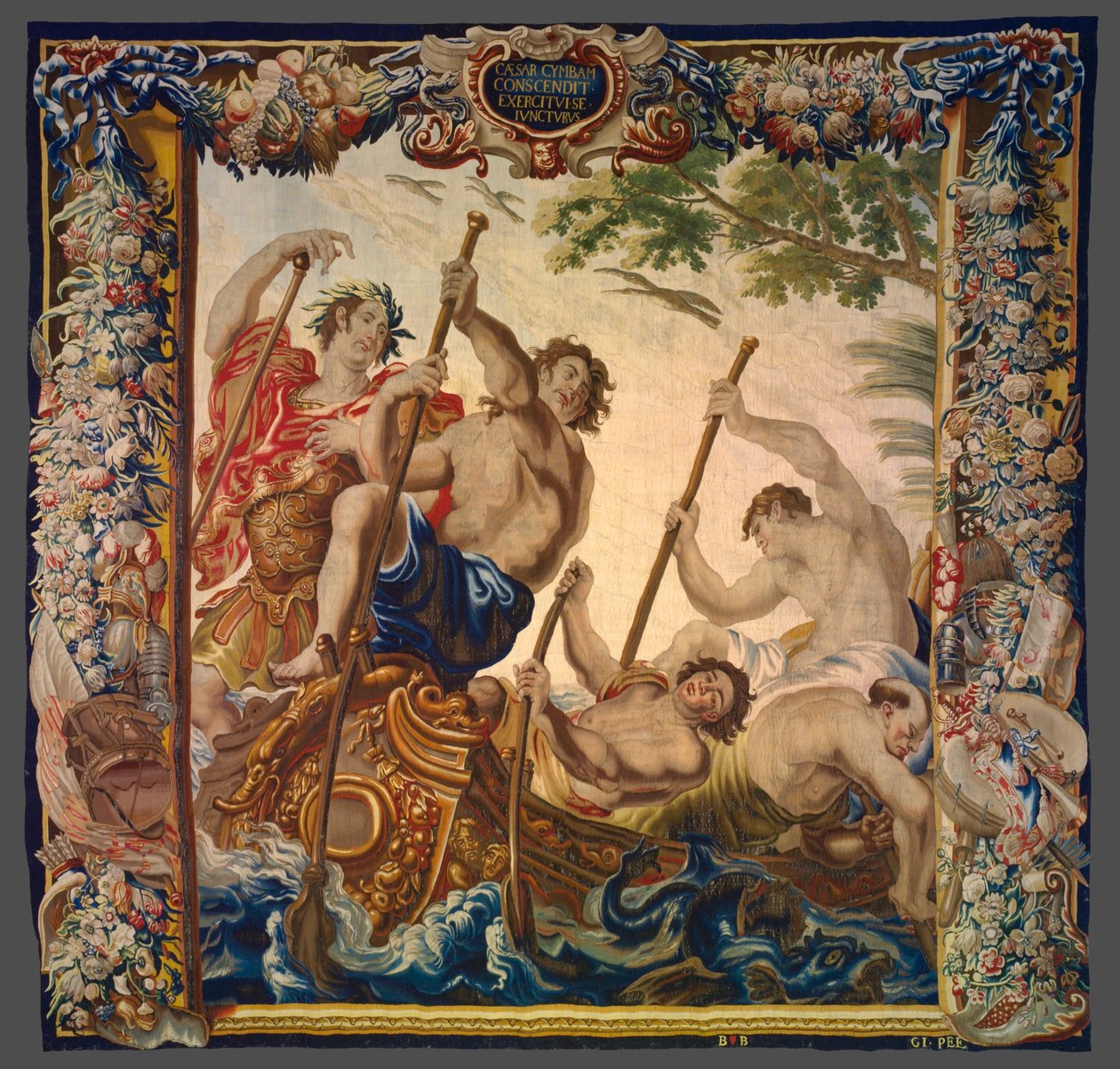 Caesar Embarks by Boat to Join His Army from The Story of Caesar and Cleopatra by Unknown artist