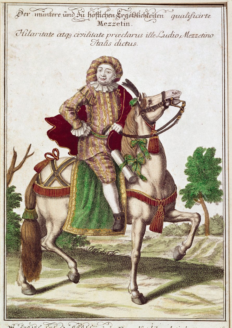 Commedia dell'arte: Representation of the Character of Mezzetino