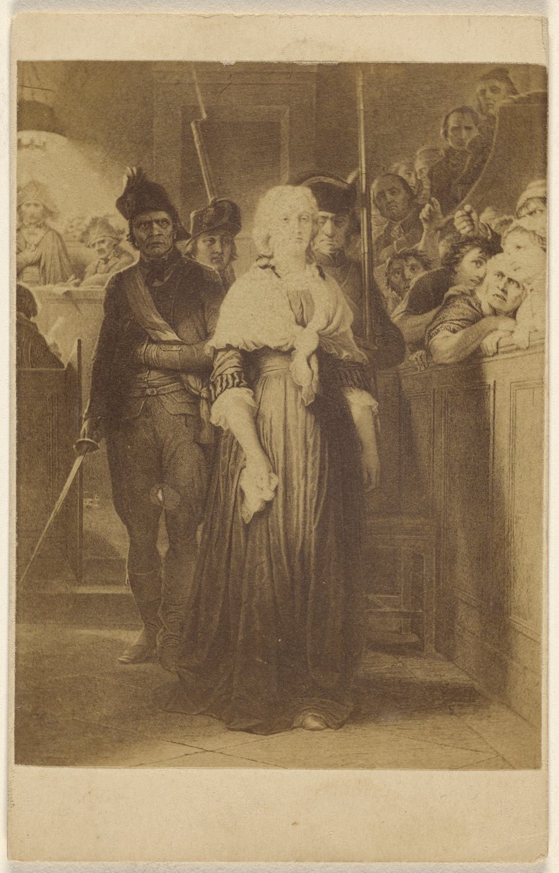 Copy of an Unidentified Painting: Women Being Led into a Courtroom by Men with Rifles and Swords by Unknown artist