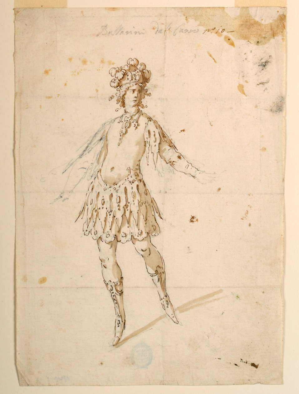 Costume Design: Dancer to Perform on a Chariot for a Ballet by Unknown artist