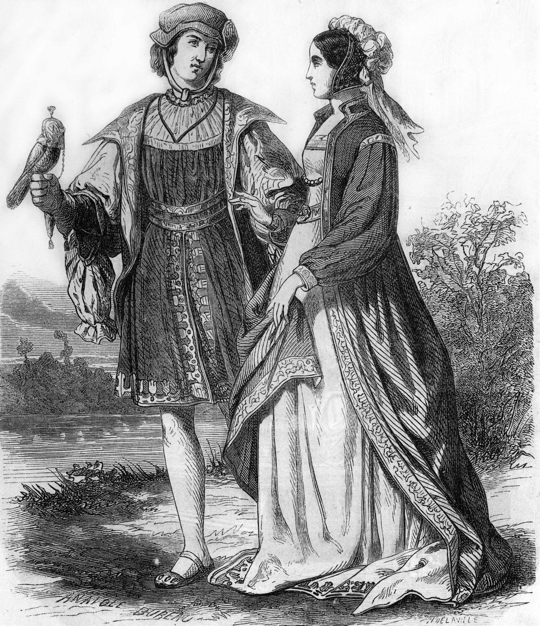 Costumes from the end of the 15th century by Unknown artist