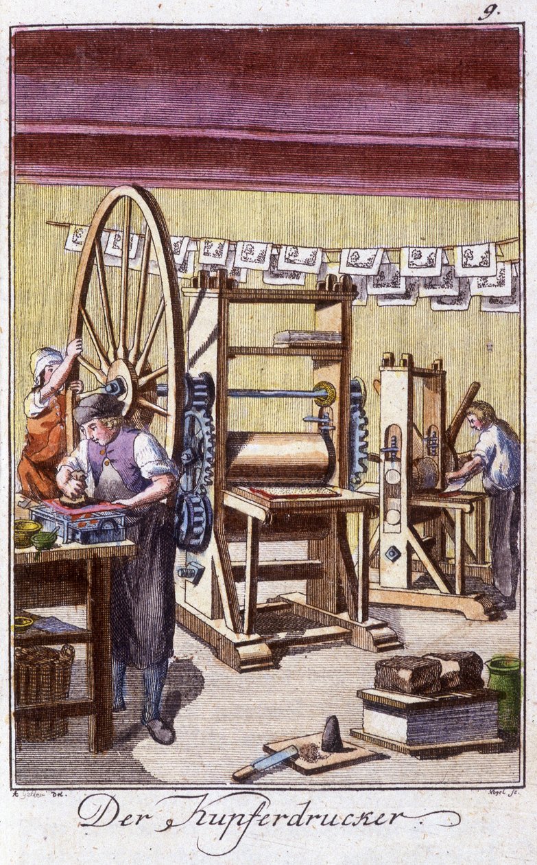 The Copper Engraver in His Workshop. From 