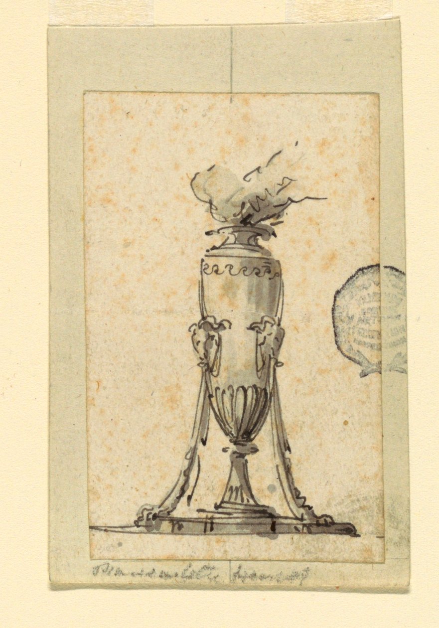 Design for a Lamp by Unknown artist