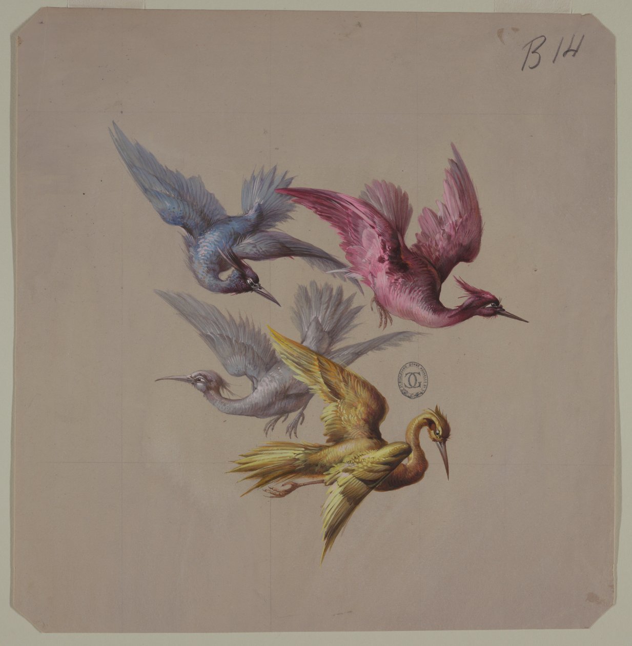 Designs for Wallpaper and Textiles: Birds by Unknown artist