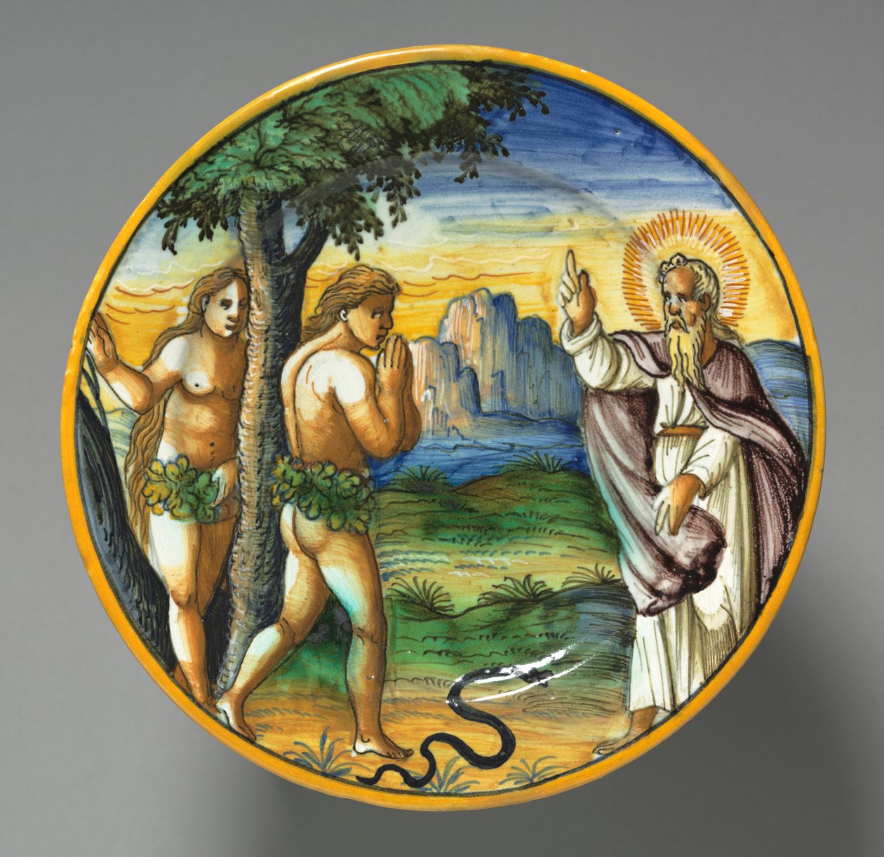 Dish Depicting the Expulsion by Unknown artist