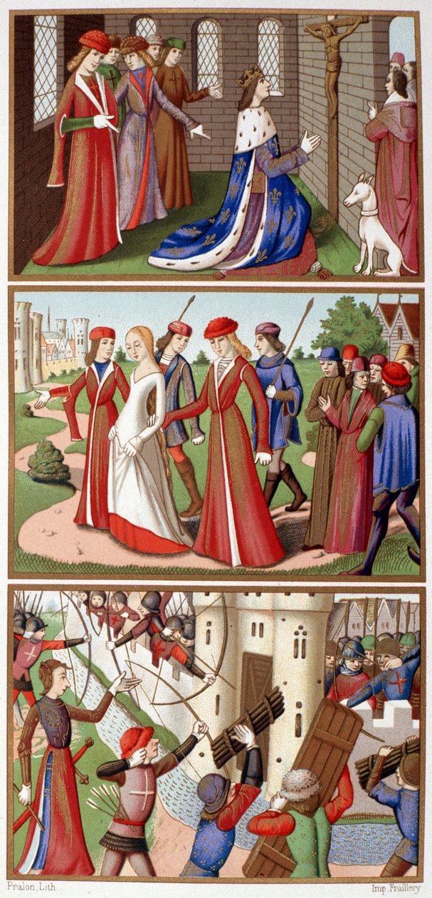 Episodes of the history of Charles VII and Joan of Arc (Fac simile of the miniatures of the vigils of King Charles VII) - in 