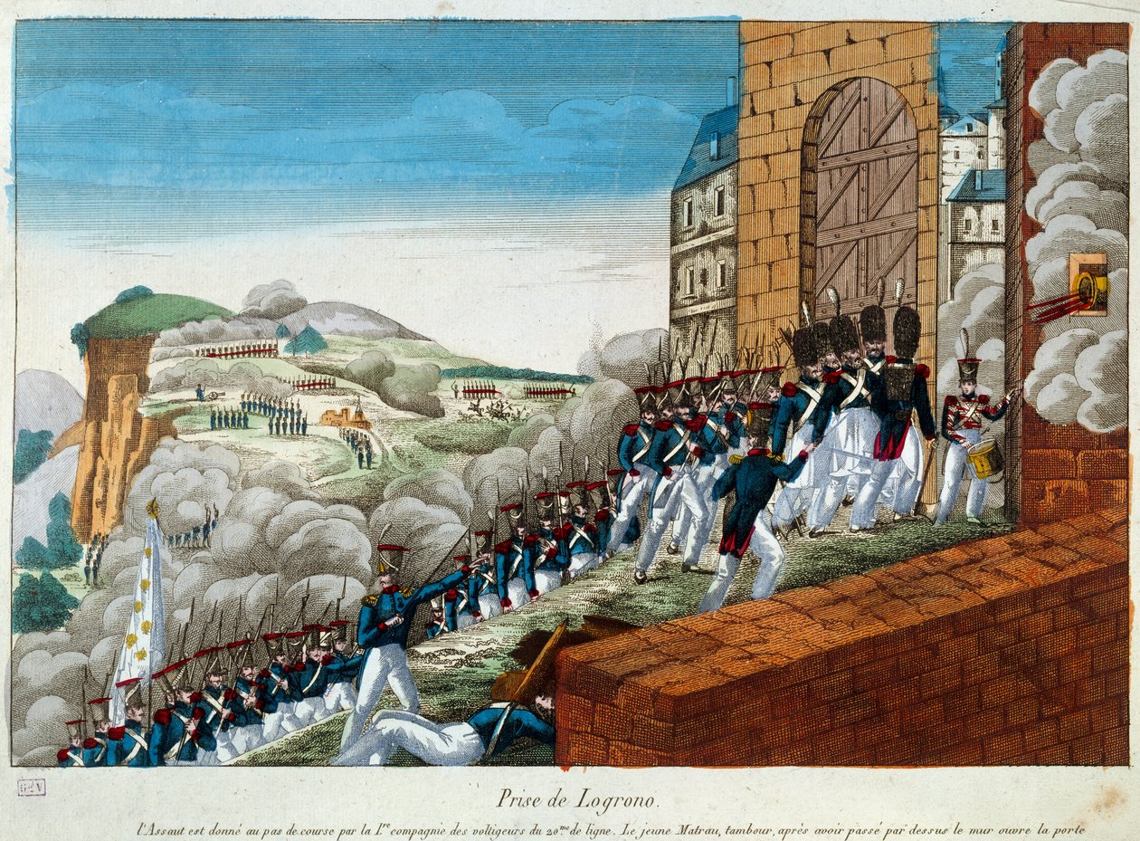Expedition from Spain (1823-1829): the capture of Logrono by Unknown artist