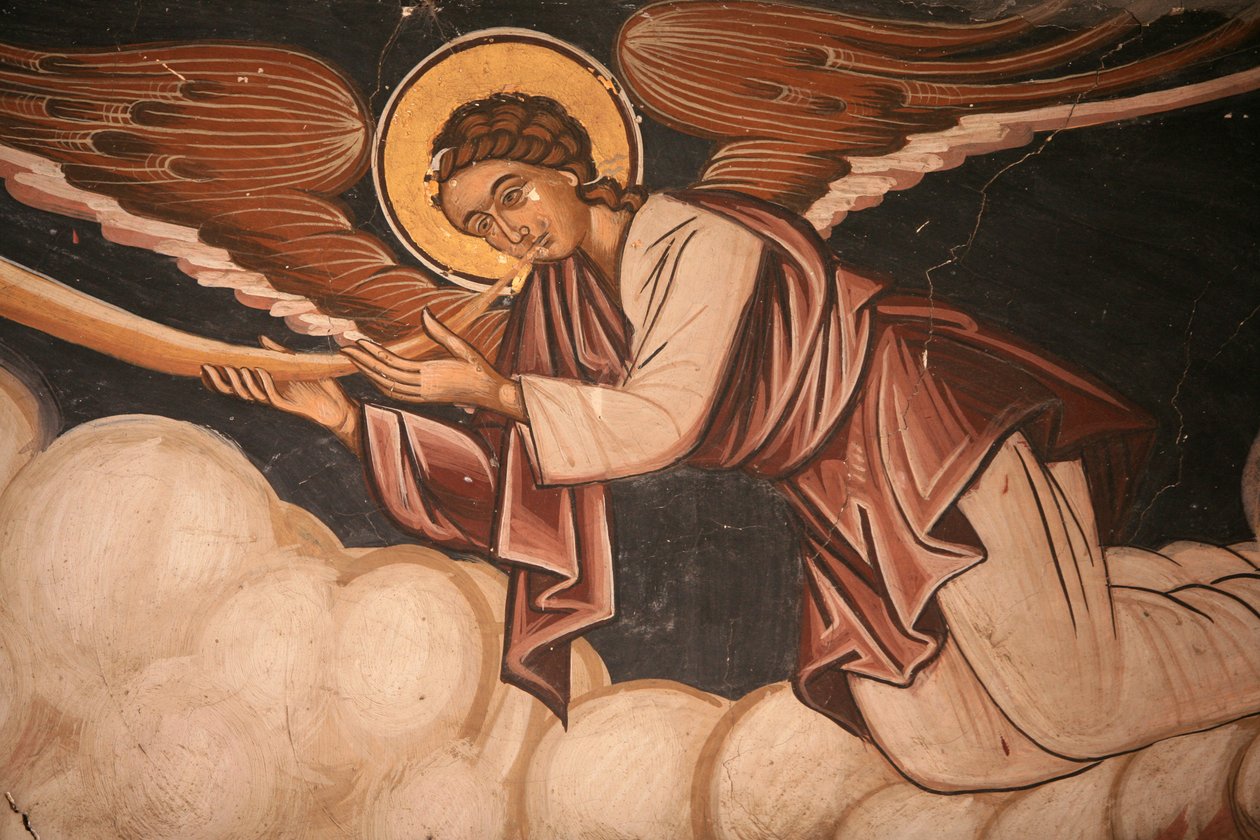 Fresco in the Church of the Koutloumousiou Monastery, Mount Athos, Greece, 2006 by Unknown artist