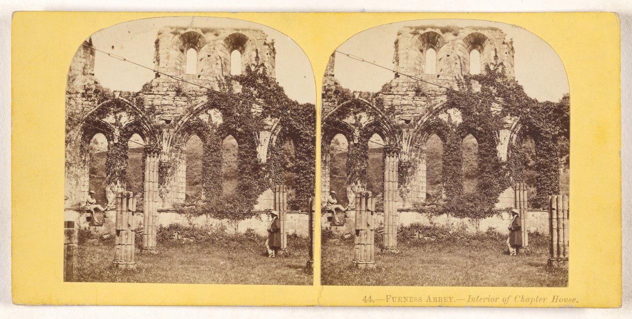 Furness Abbey - Interior of Chapter House by Unknown artist