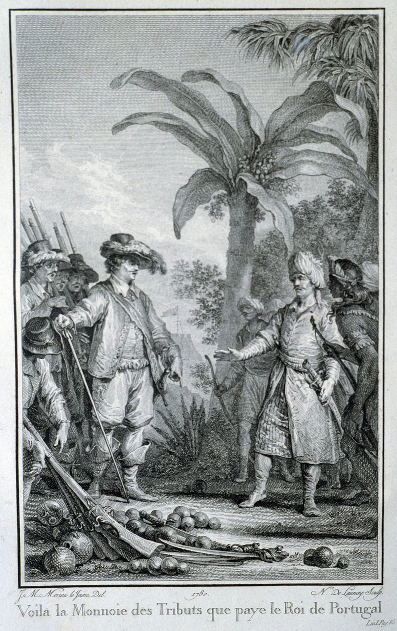 Here is the currency of tributes that the King of Portugal pays: commerce des portuguese dans les colonies - in 