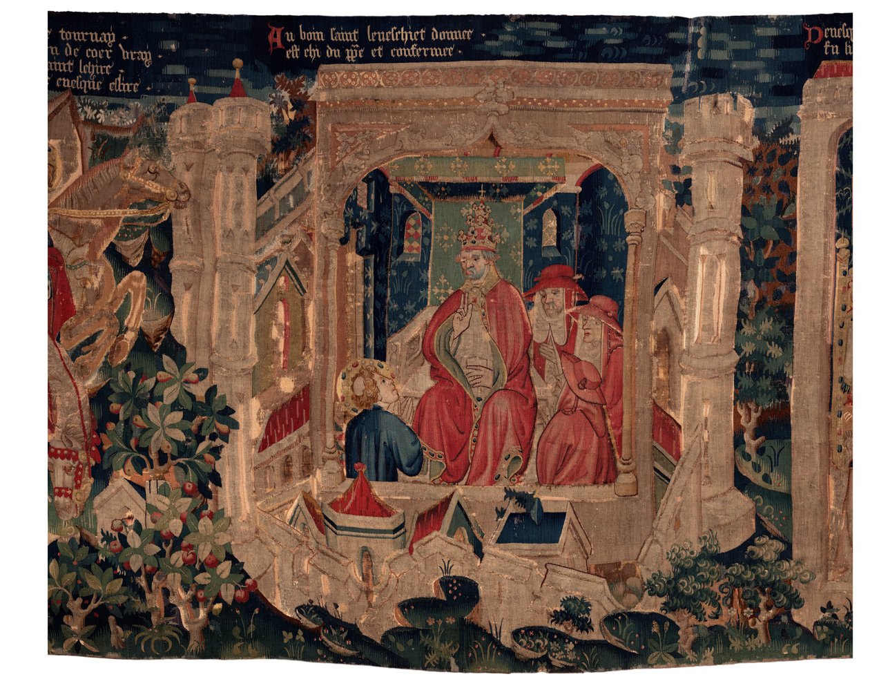History of Saint Piat and Saint Eleuthère, Scene 9 Saint-Éleuthère is confirmed as the bishop of Tournai. by Unknown artist