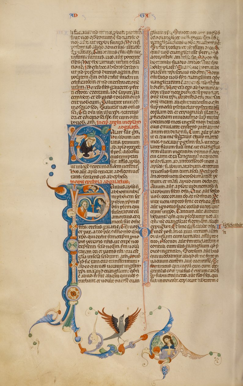 Initial P: Saint Paul Giving a Letter to a Messenger by Unknown artist