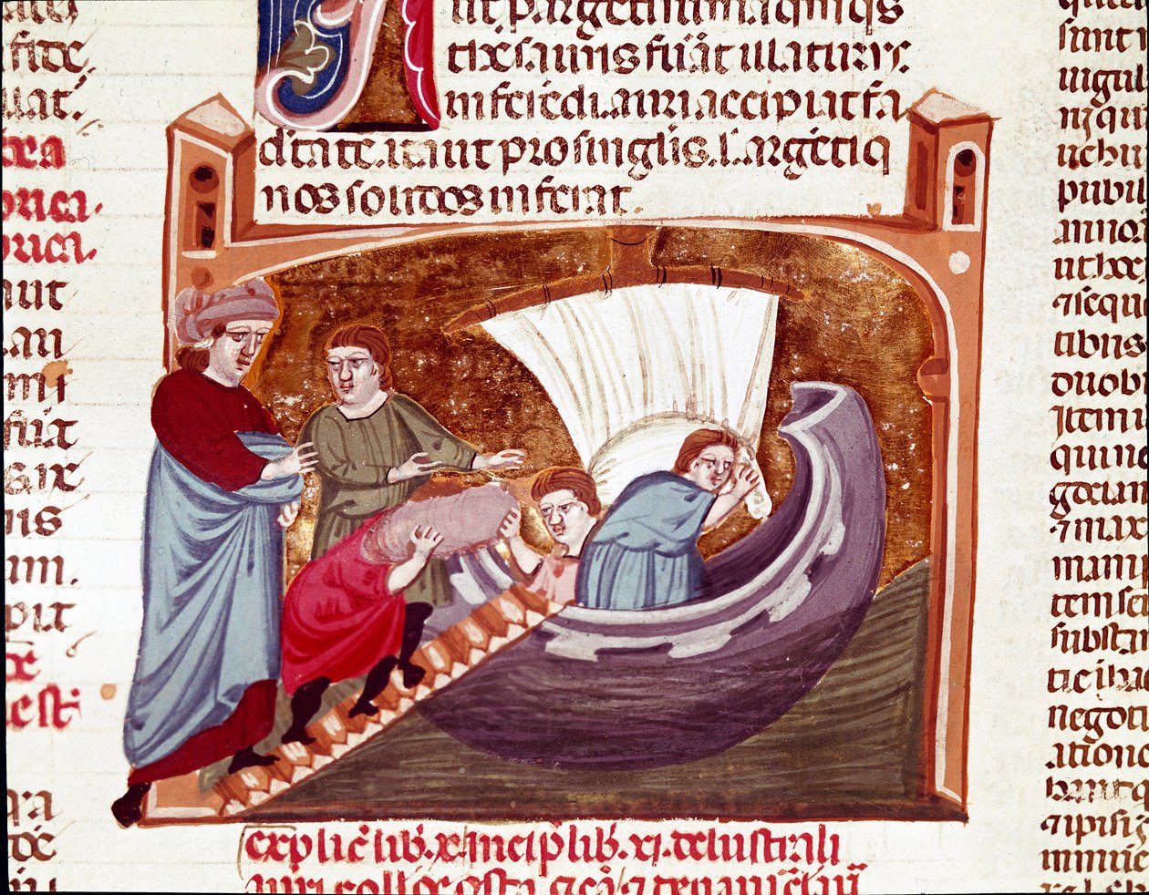Loading a ship at the time of Emperor Justinian by Unknown artist