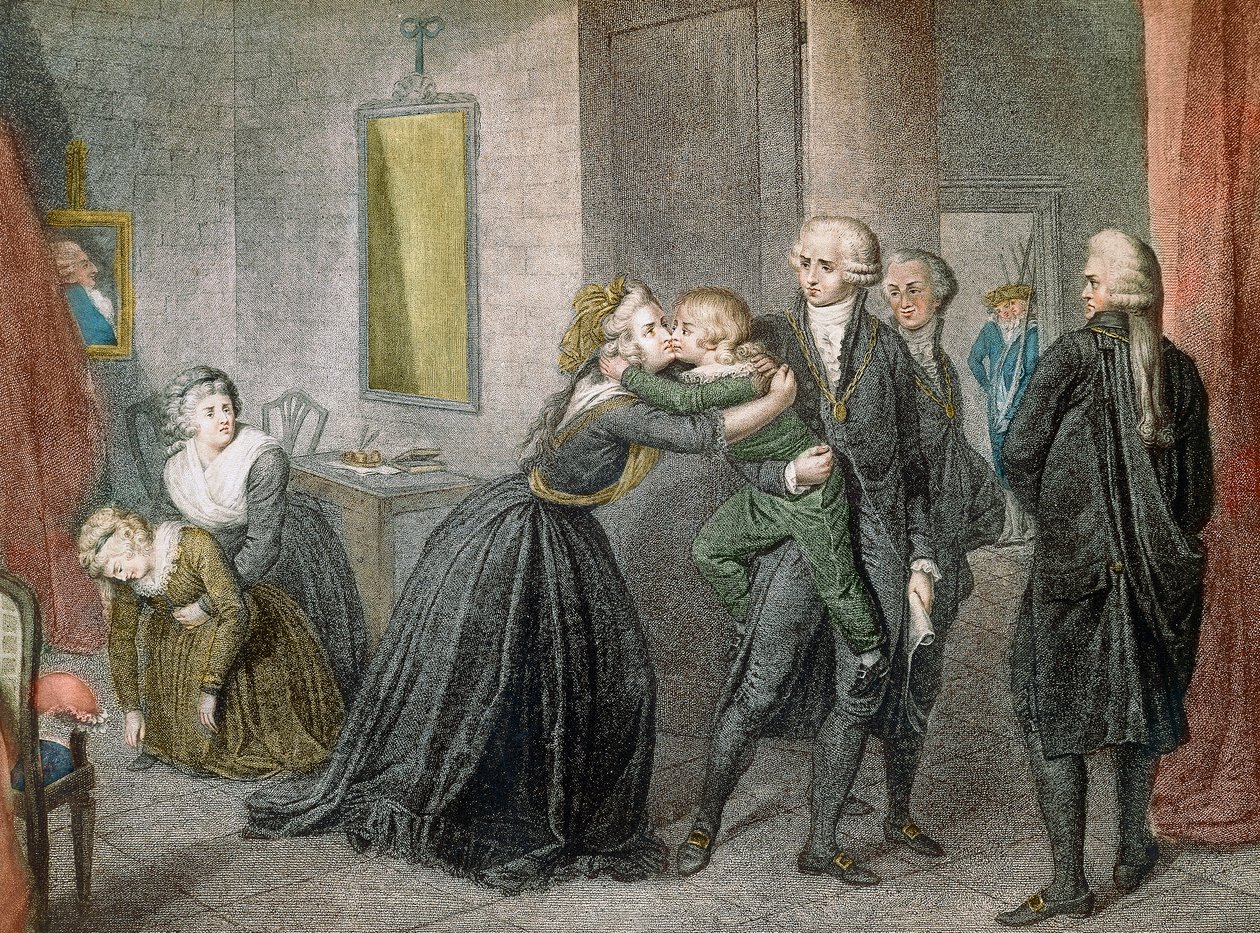 Louis XVII was separated from his mother Marie Antoinette on July 3 by Unknown artist