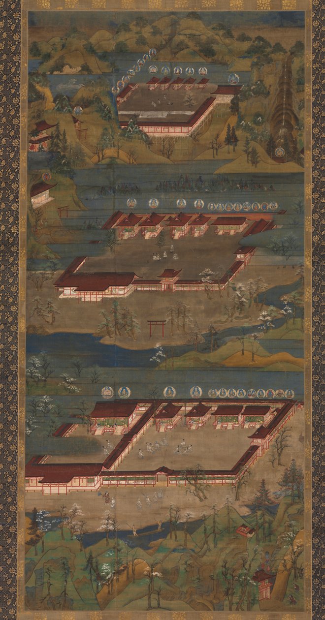 Mandala of the Three Shrines at Kumano by Unknown artist