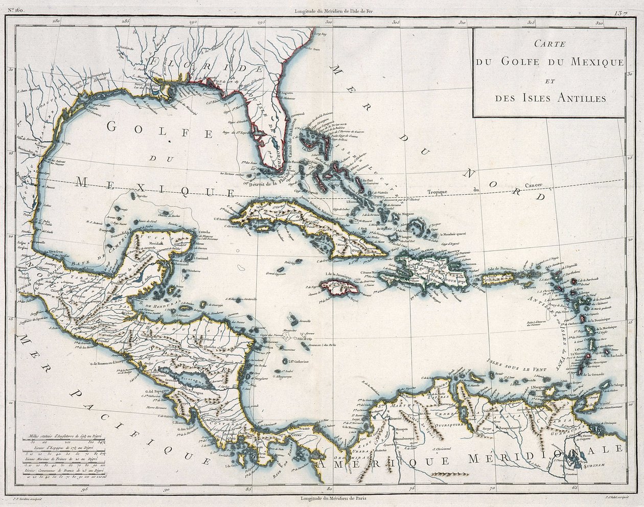 Map of the Gulf of Mexico and the Caribbean by Unknown artist