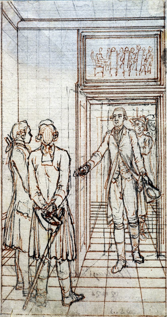 Meeting of Goethe and Jung Stilling in Strasbourg by Unknown artist