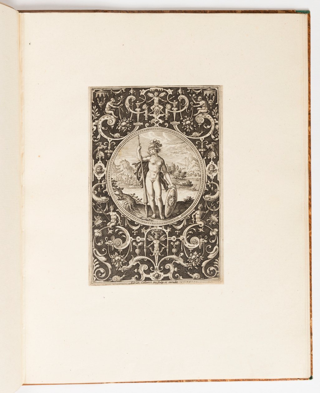 Minerva, Plate from a Suite of 6 Ornamental Designs with the Judgement of Paris by Unknown artist