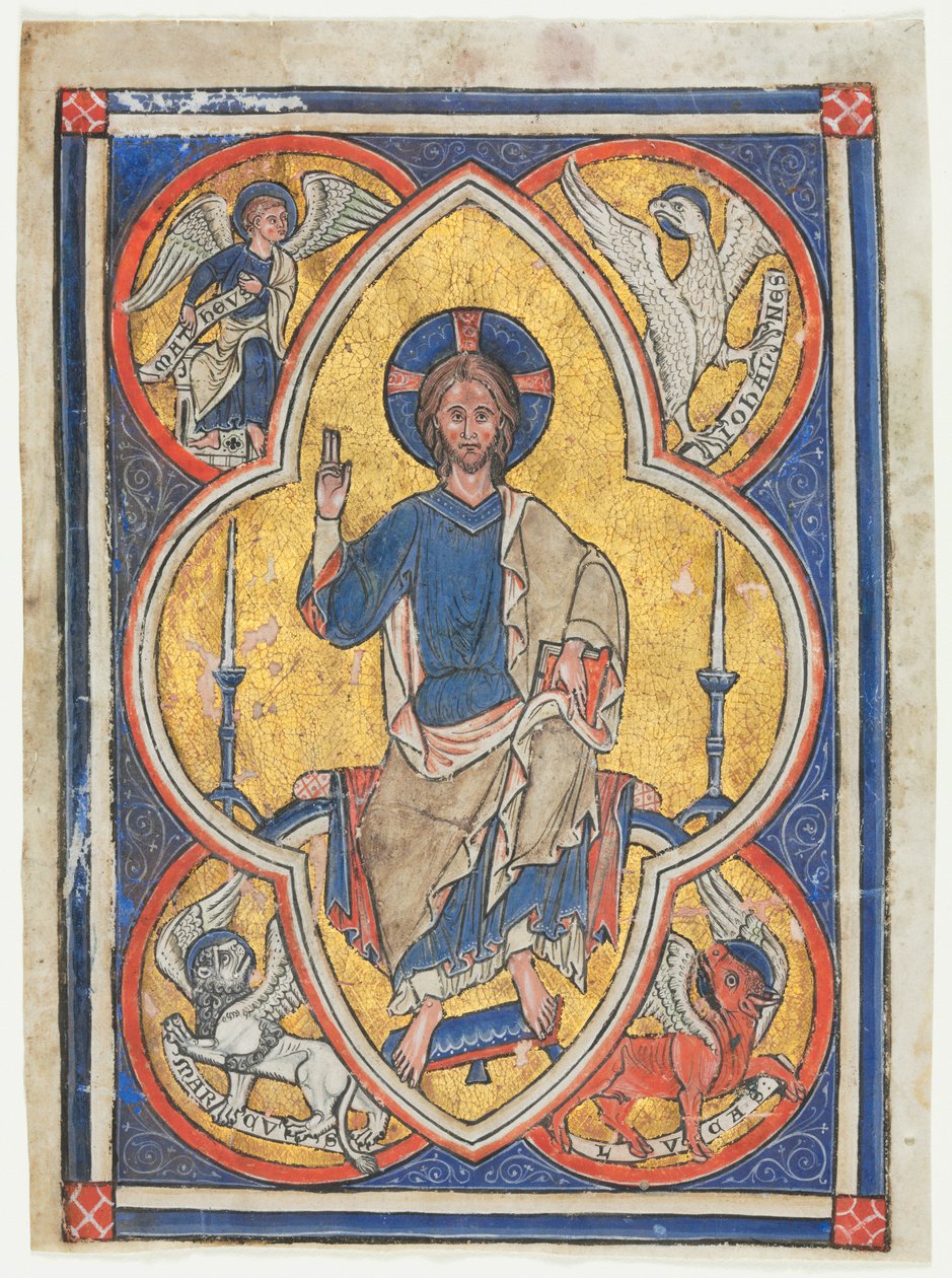 Christ in Majesty with Symbols of the Four Evangelists by Unknown artist