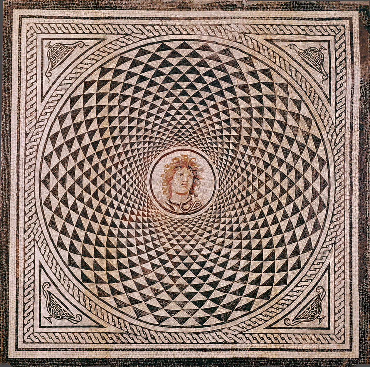 Mosaic Floor with Head of Medusa by Unknown artist