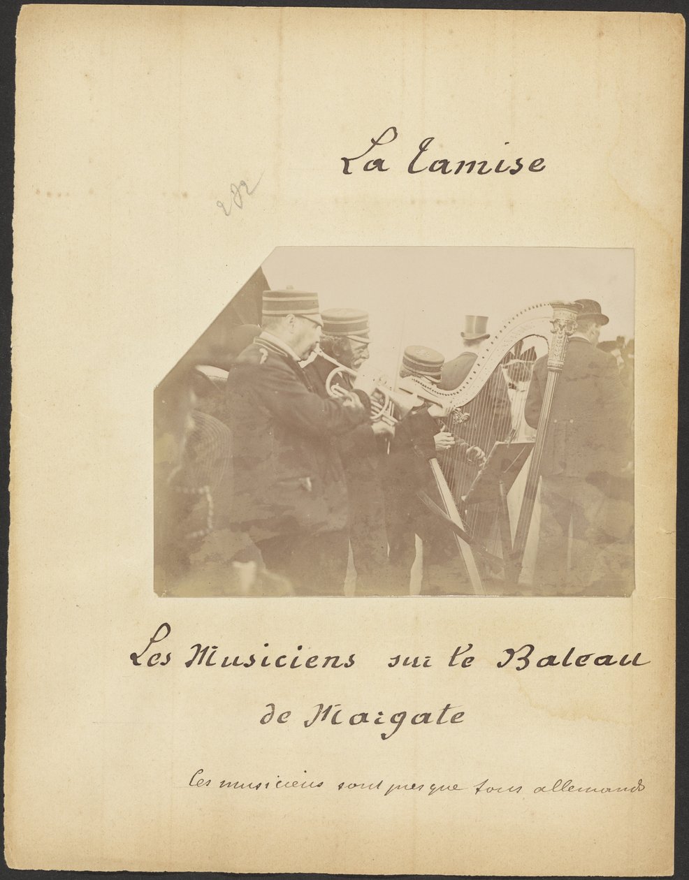 Musicians on the Boat from Margate by Unknown artist