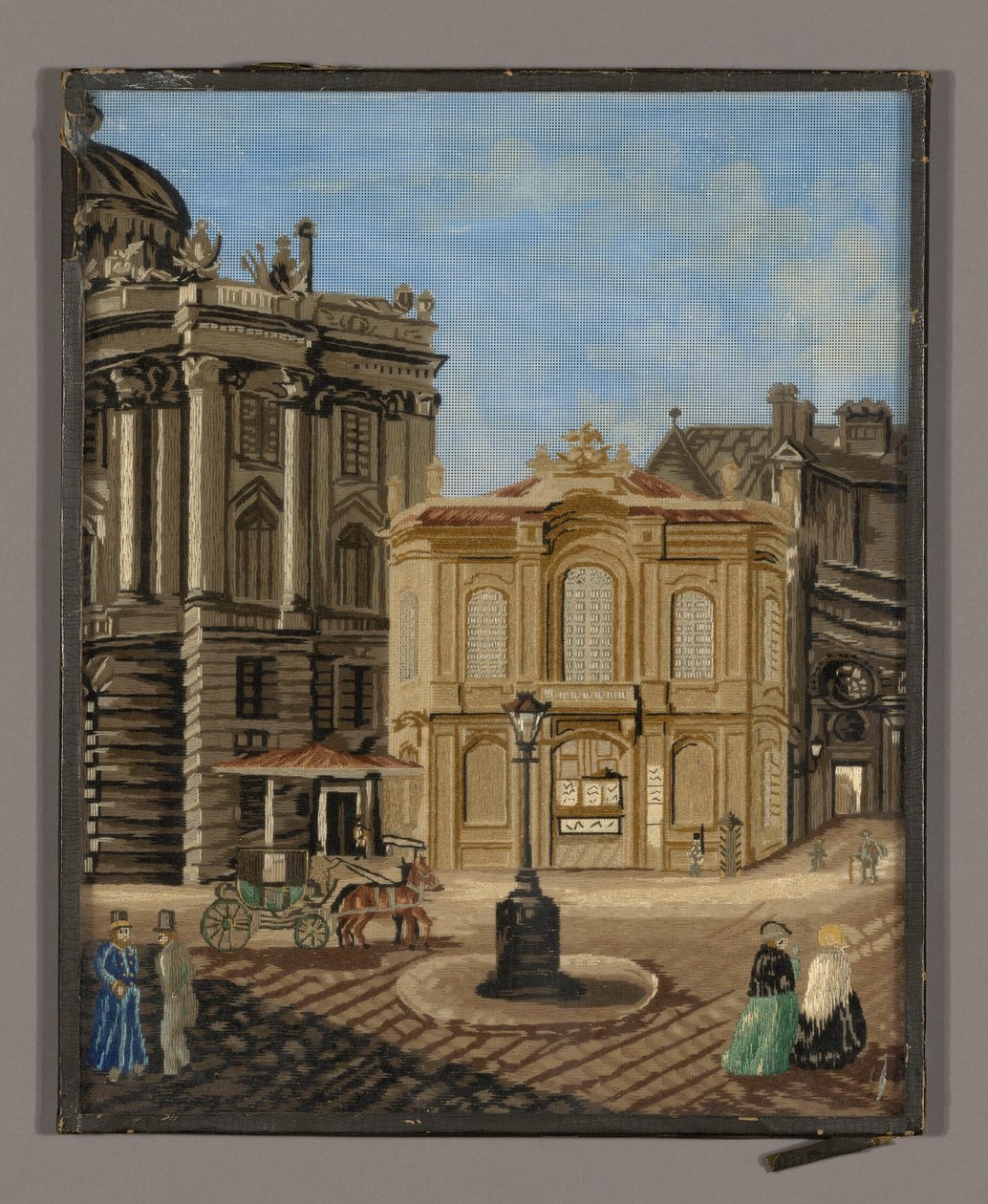 Needlework Picture by Unknown artist