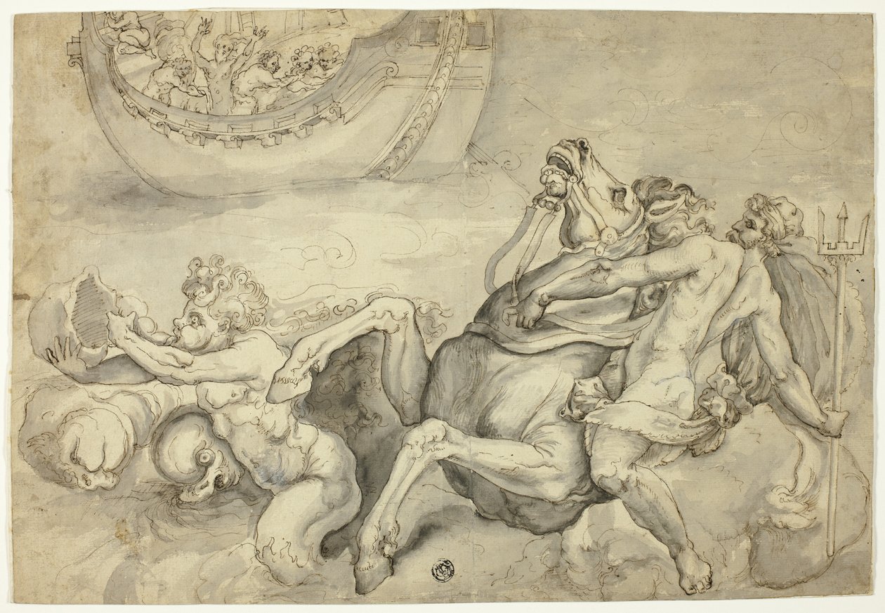 Neptune Calming the Tempest Raised by Aeolus against Aeneas by Unknown artist