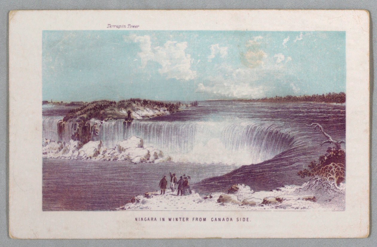 Niagara in Winter from Canada Side from The Falls of Niagara: Being a Complete Guide by Unknown artist