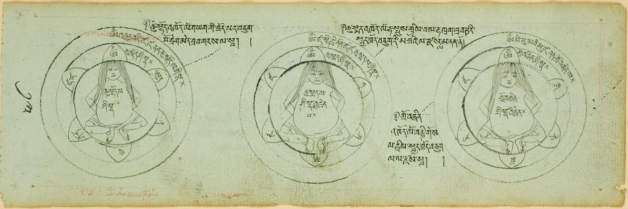 Page from a Manuscript with Diagrams Protecting against Children