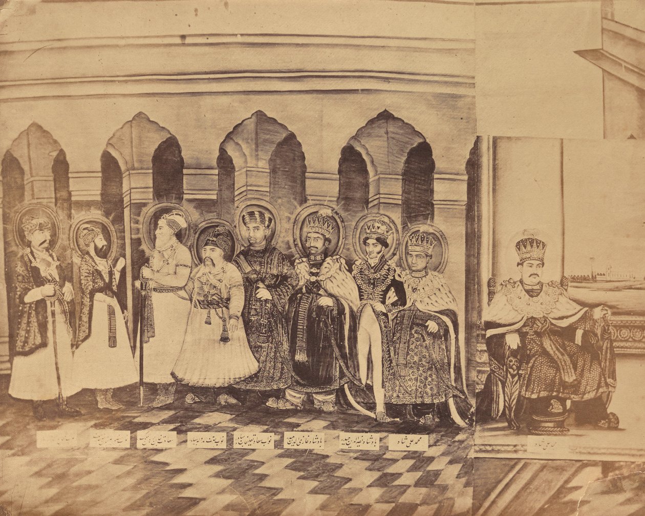 Painting Depicting the Nawabs of Awadh, India by Unknown artist
