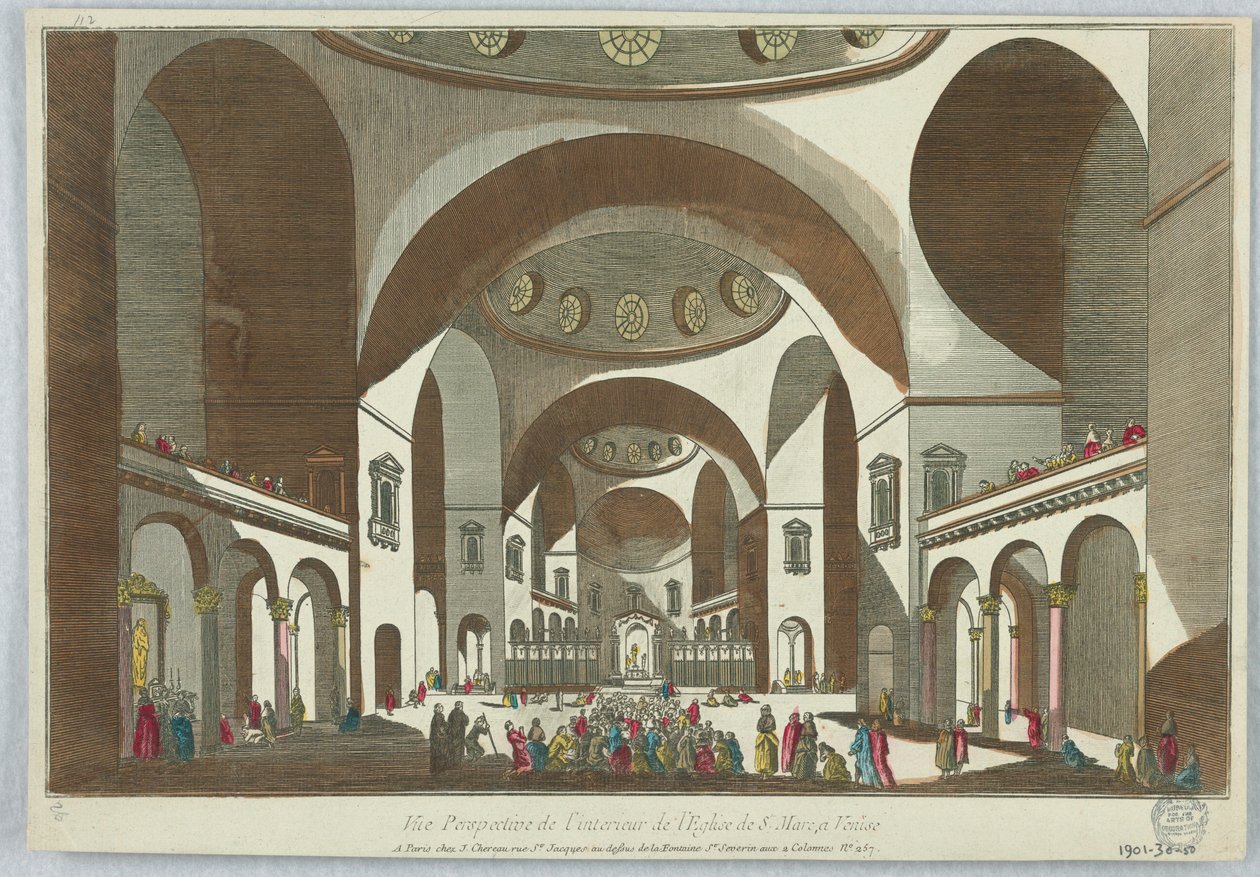 Peep-show, Perspective View of the Interior of St. Mark