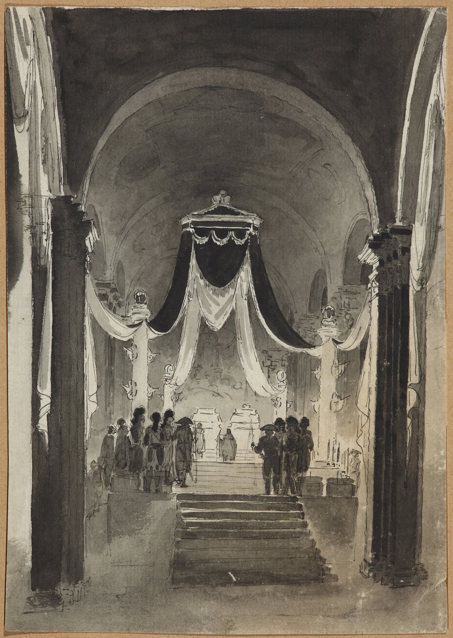Peter and Paul Cathedral Decoration to the Burial Ceremony for Peter III and Catherine II by Unknown artist