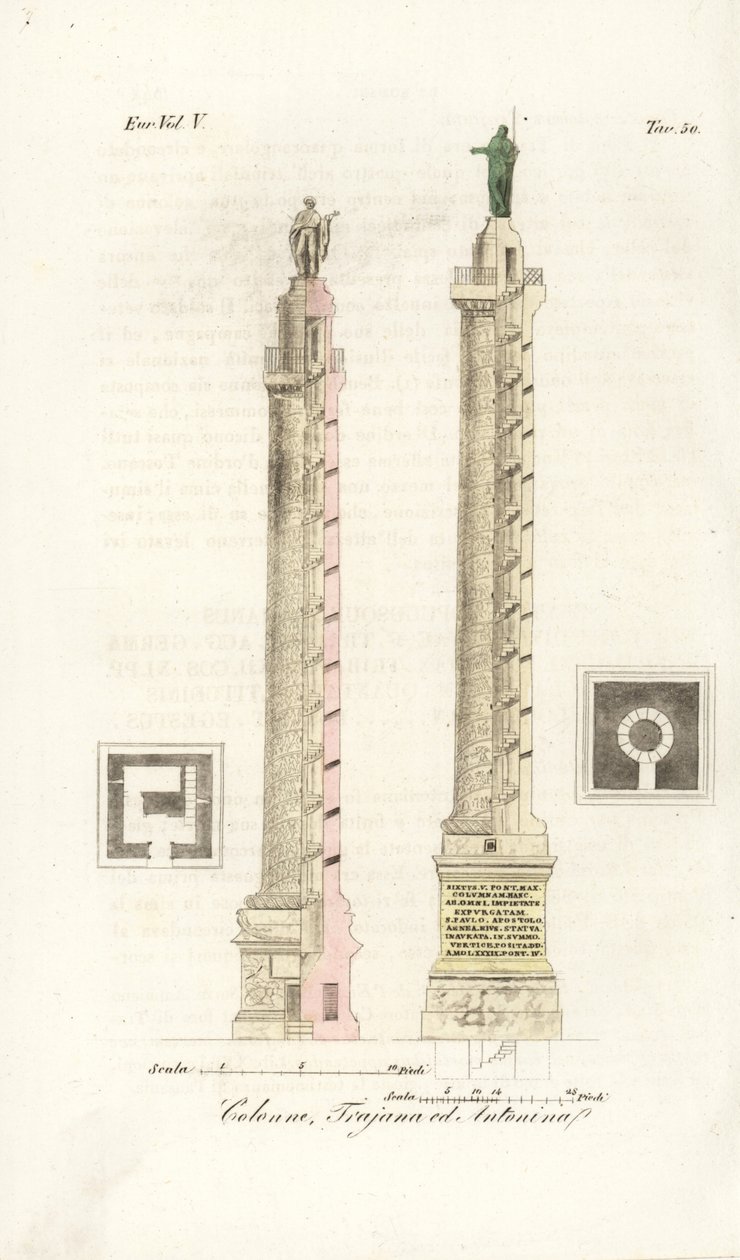 Plan and Elevation of Trajan