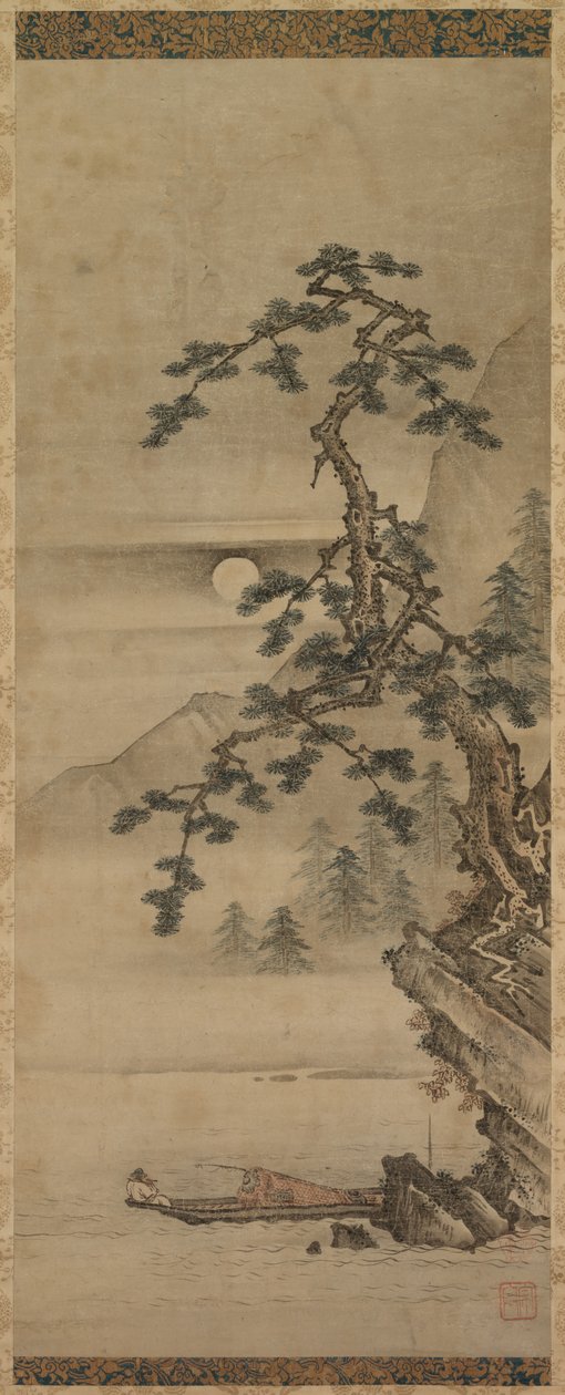 Playing Flute in Moonlight by Unknown artist