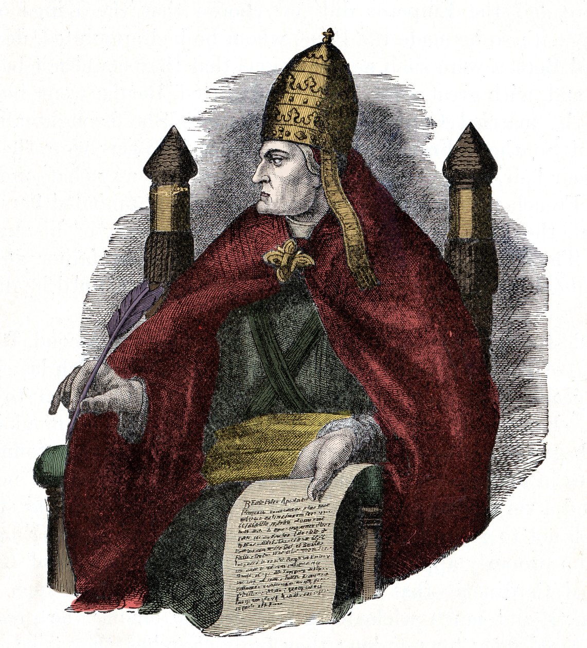 Pope Gregory the Great by Unknown artist: Fine art print