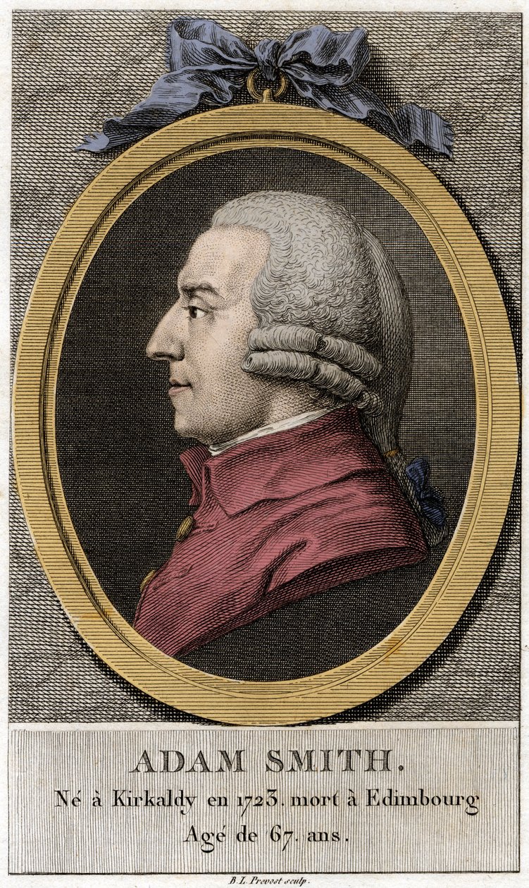 Portrait of Adam Smith (1723-1790), Scottish philosopher and economist by Unknown artist