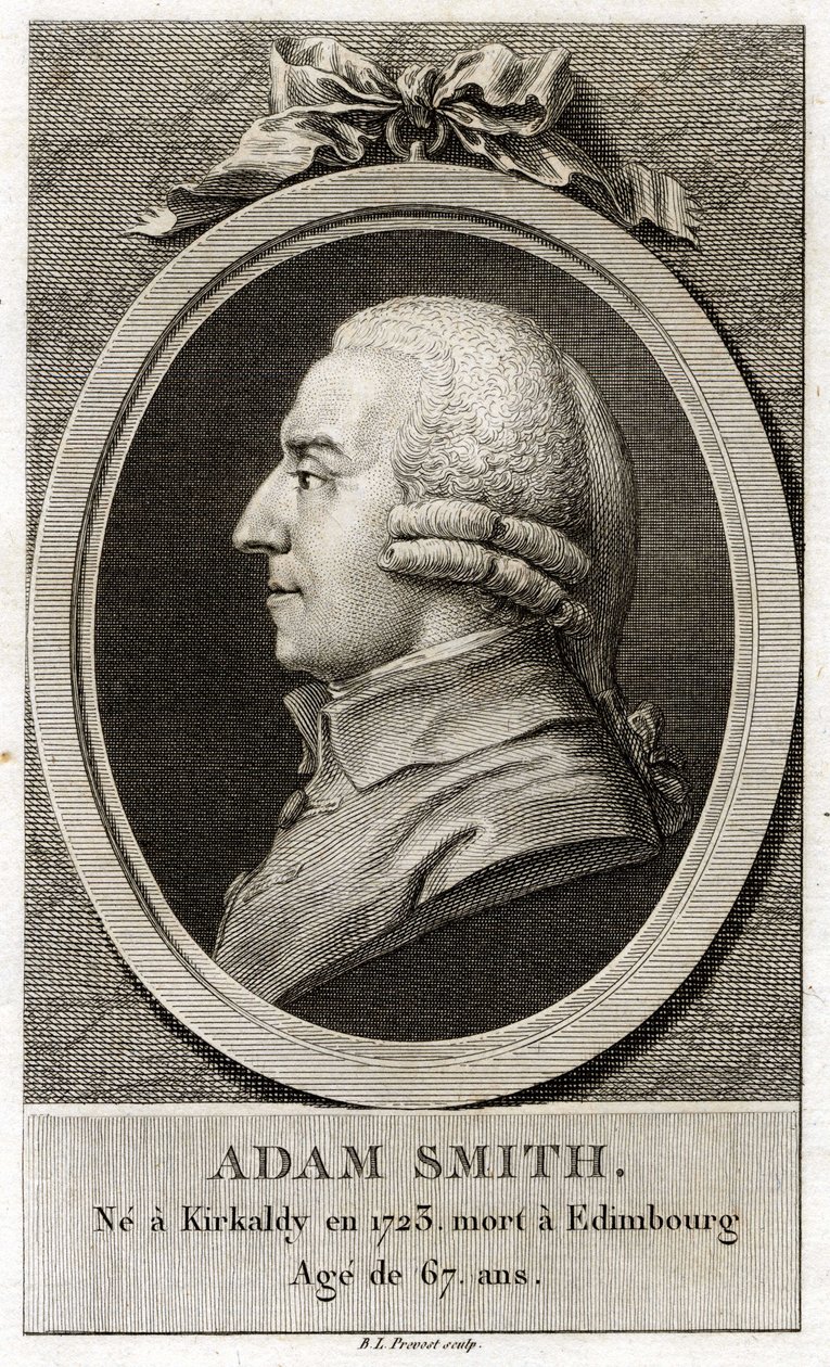 Portrait of Adam Smith (1723 - 1790), Scottish philosopher and economist by Unknown artist