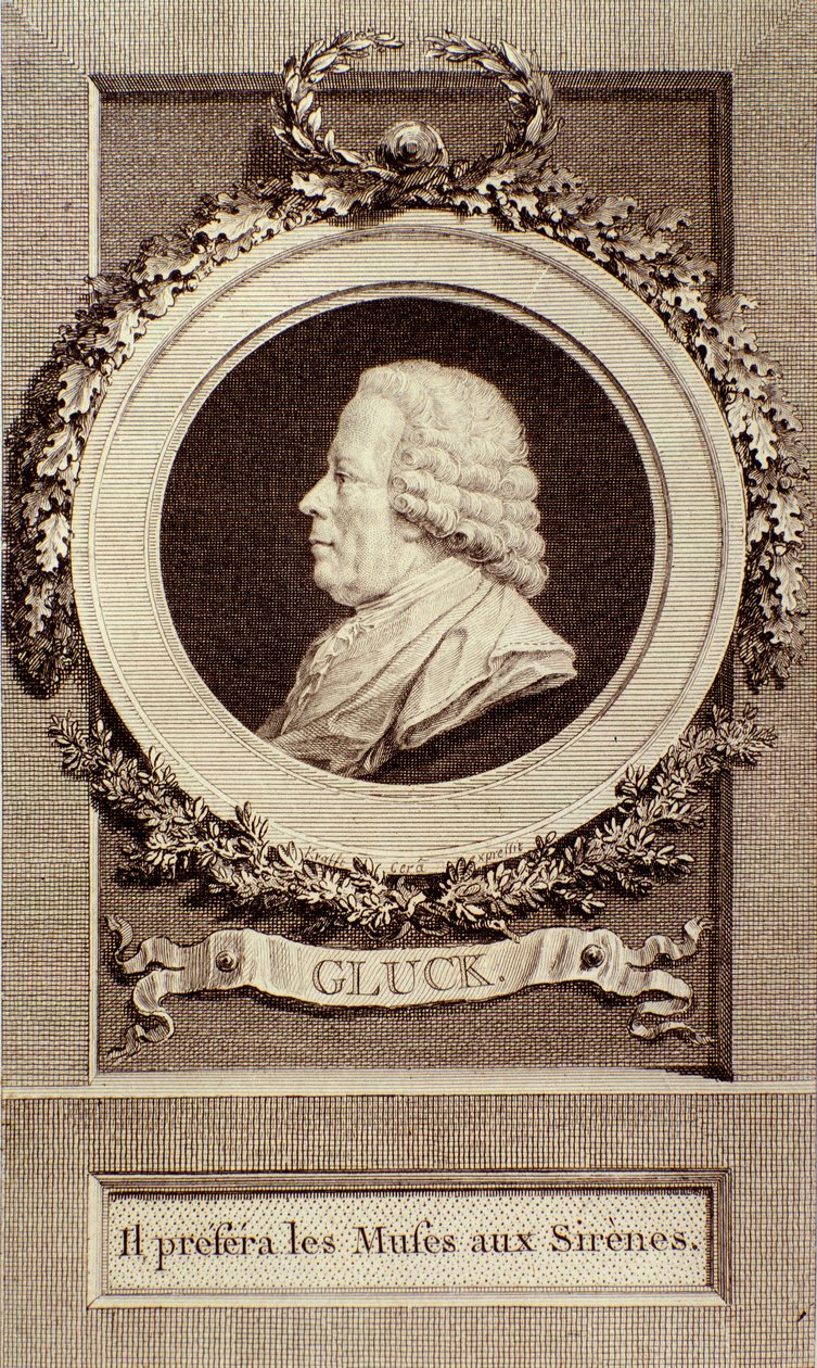 Portrait of Christoph Gluck (1714-1787) German composer by Unknown artist