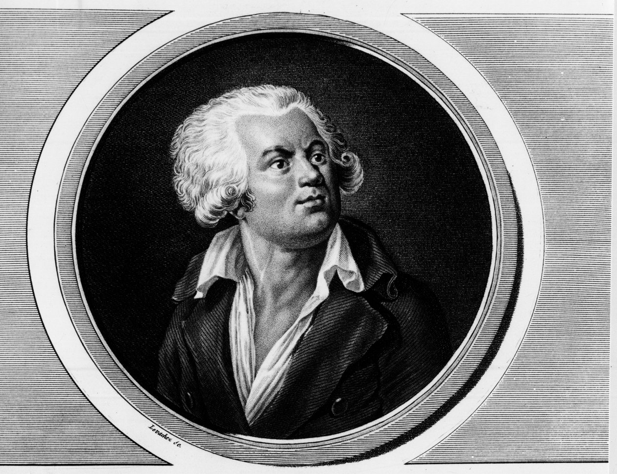 Portrait of Georges Jacques Danton, Conventional Lawyer. Engraving in Complete Collection of Historical Paintings of the French Revolution, in Three Volumes by Unknown artist