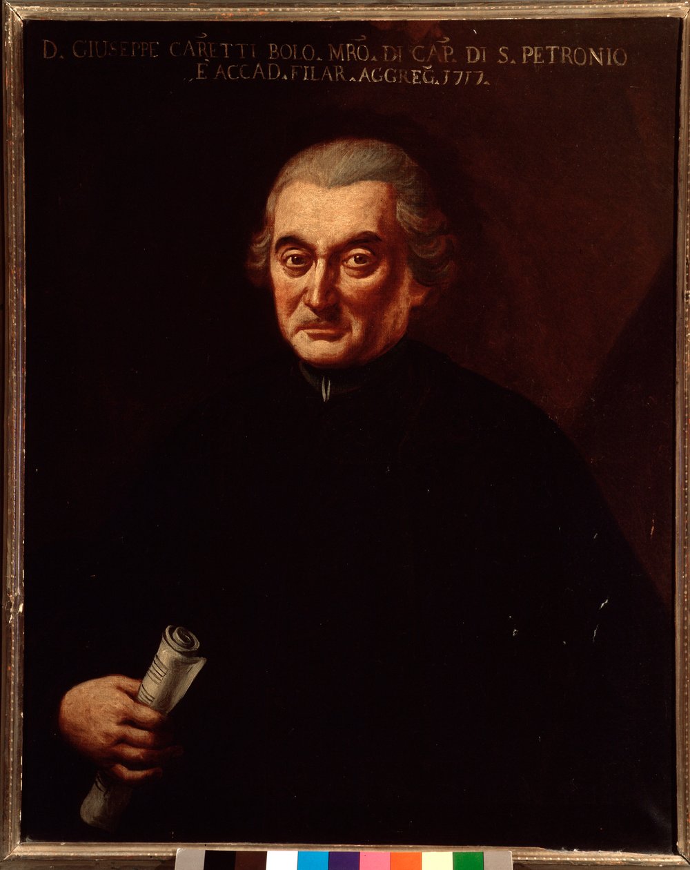 Portrait of Giuseppe Maria Caretti (1690-1774) Italian composer by Unknown artist