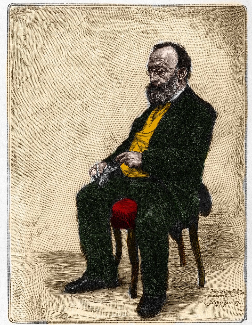 Portrait of Gottfried Keller by Unknown artist