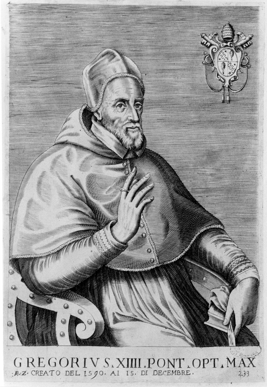 Portrait of Gregory XIV (1535 - 1591). by Unknown artist
