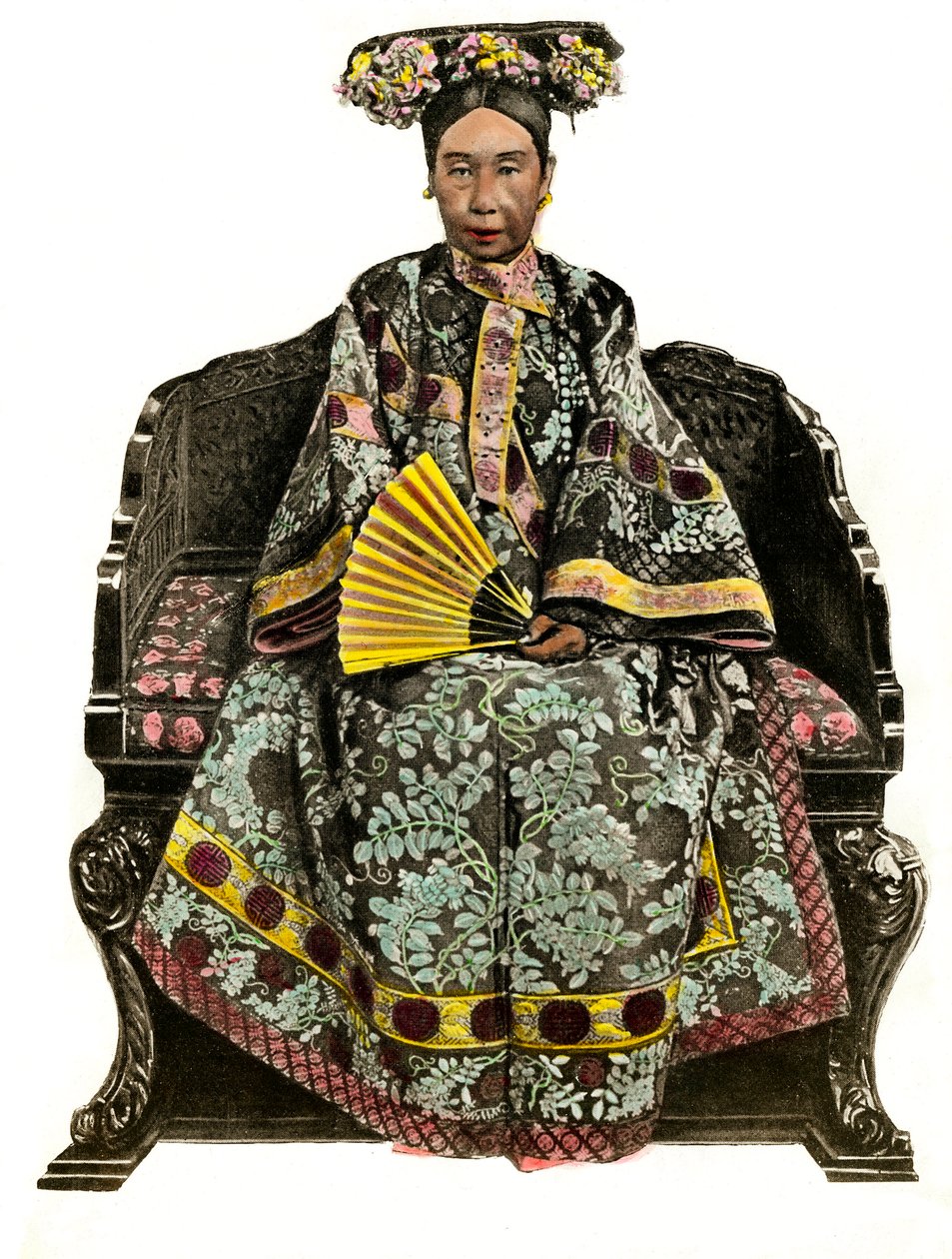 Portrait Of Empress Dowager Cixi By Unknown Artist