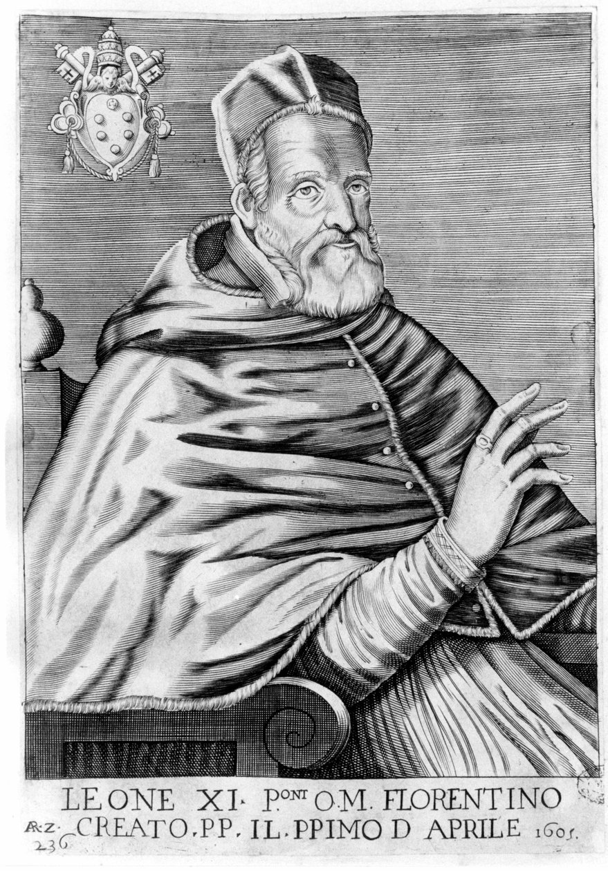 Portrait of Leo XI (Alexander of Medici) (1535 - 1605) by Unknown artist