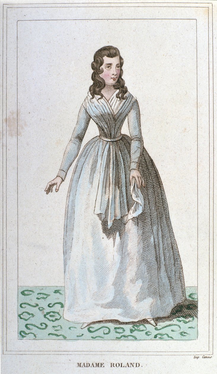 Portrait of Madame Roland French politician by Unknown artist