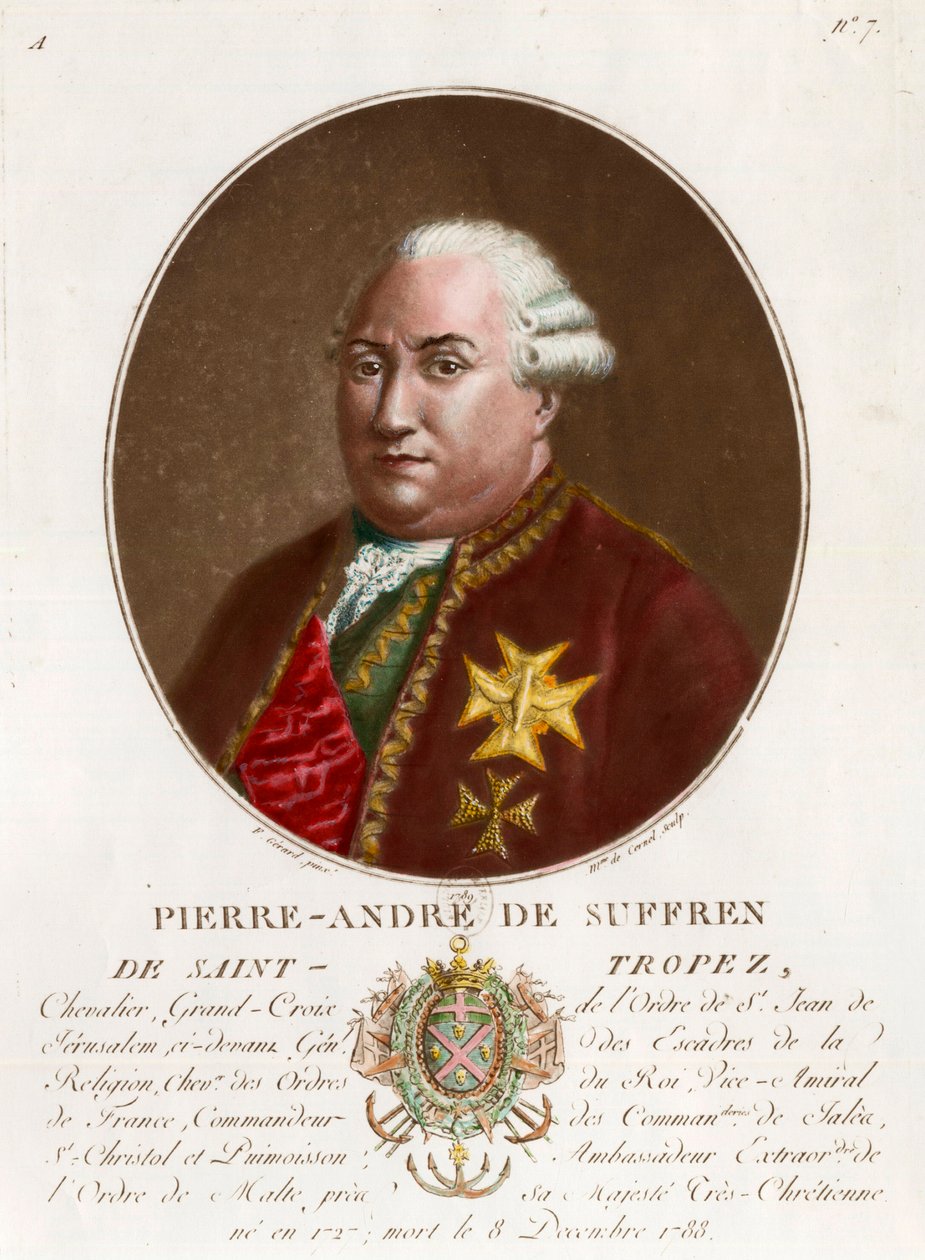 Portrait of Pierre Andre de Suffren de Saint Tropez by Unknown artist