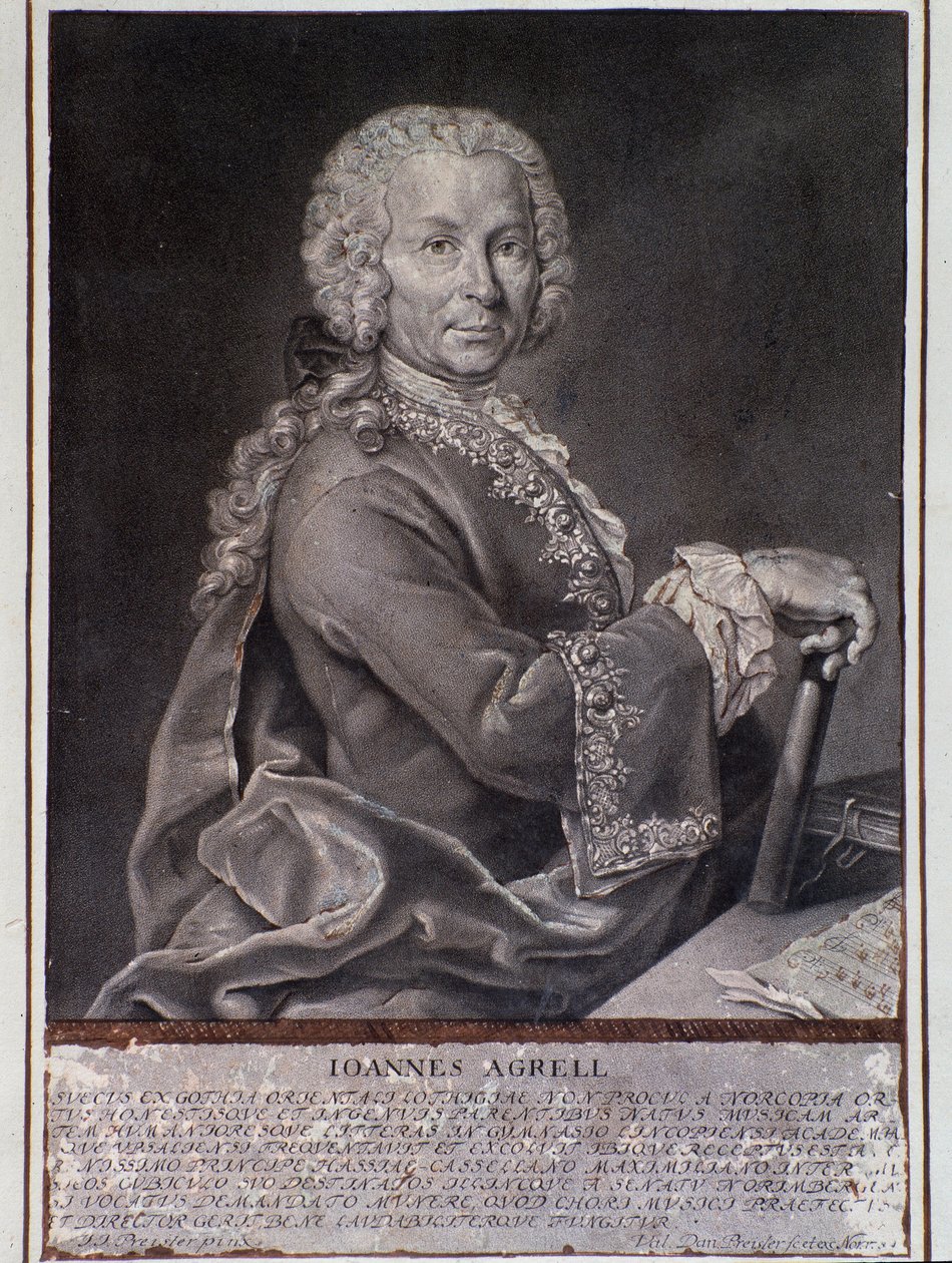 Portrait of Swedish Composer and Violinist Johan Joachim Agrell by Unknown artist
