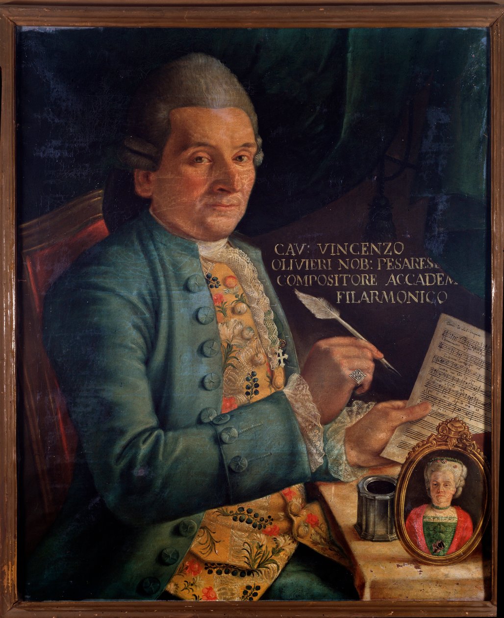 Portrait of Vincenzo Olivieri, Italian composer by Unknown artist
