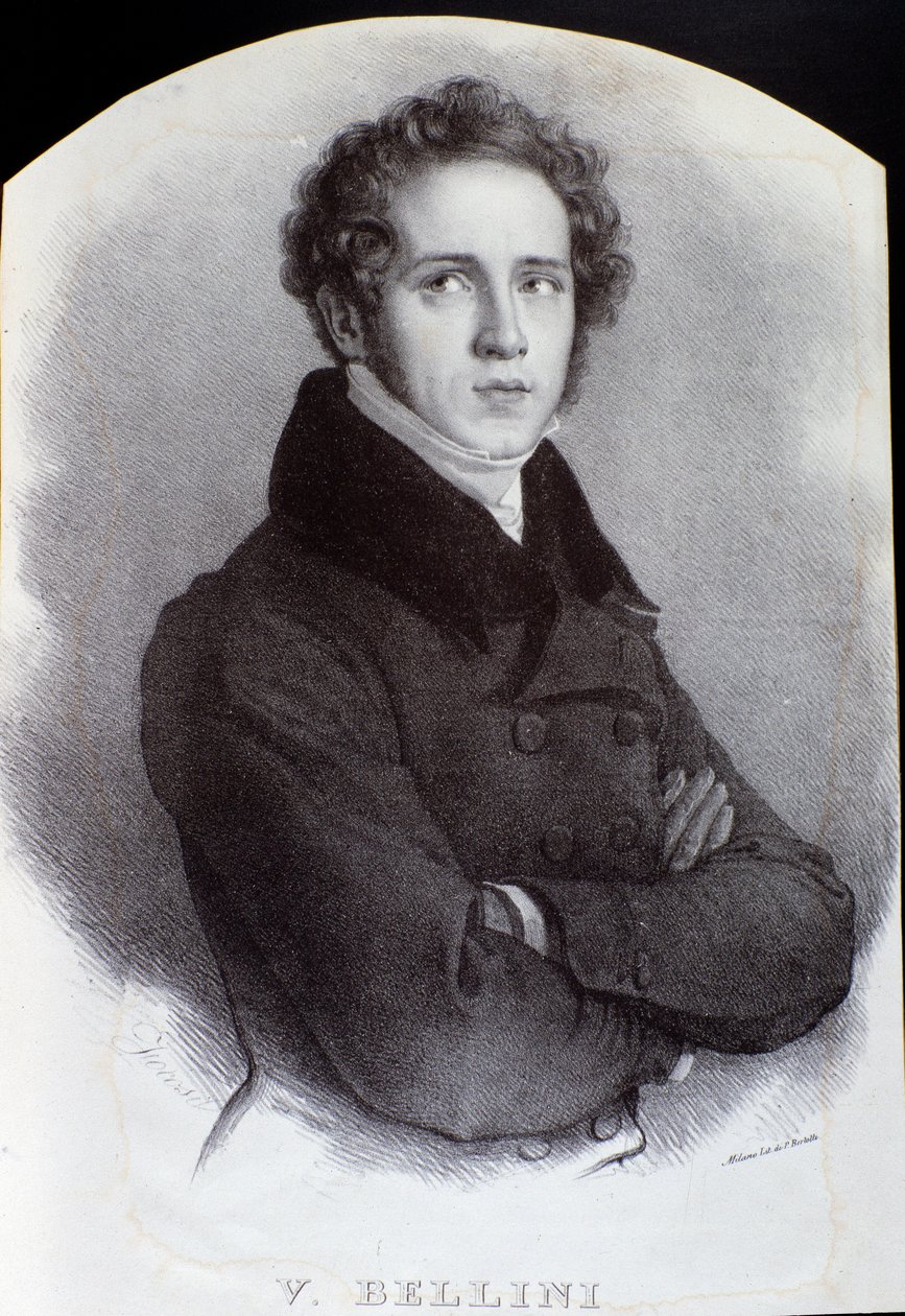 Portrait of Italian Composer Vincenzo Bellini
