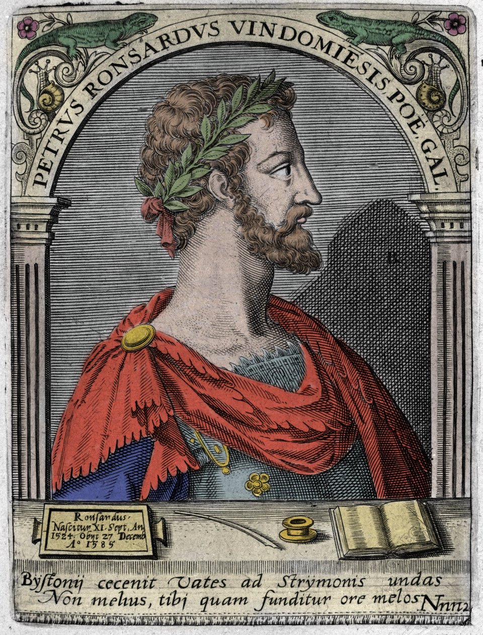 Portrait of the French poet Pierre de Ronsard by Unknown artist